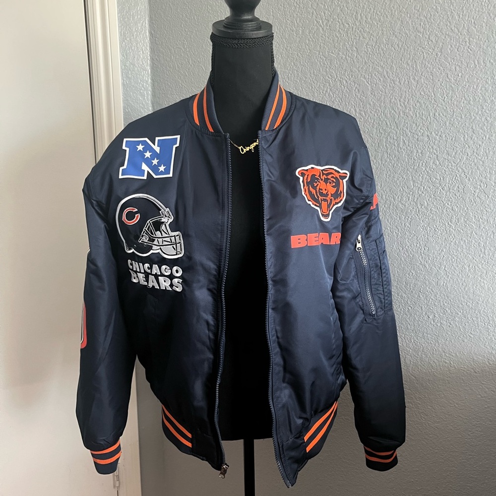 Chicago Bears Women’s Bomber Jacket NFL Apparrel